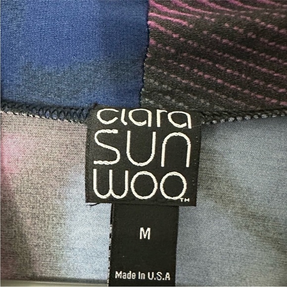 Clara Sun Woo Printed Asymmetrical Jersey Tunic - Picture 3 of 5